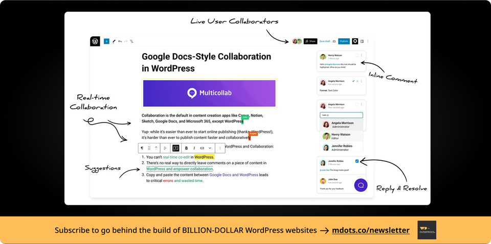 Start Real-Time Collaboration in WordPress—Not in the Future, But Now