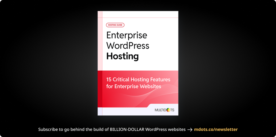 The Hosting Playbook for WordPress at Scale