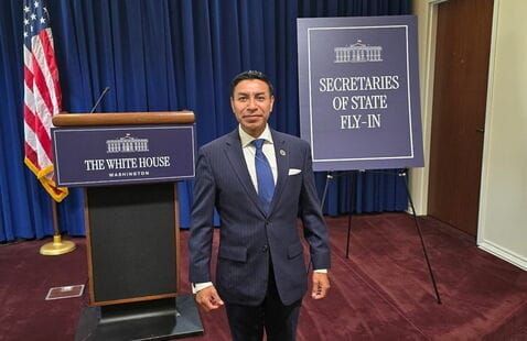 Indiana Secretary of State Diego Morales Attends White House  Election Integrity Briefing