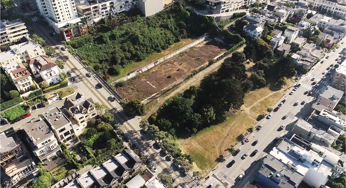 aerial of park