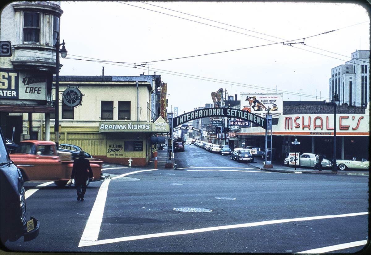 Columbus and Pacific avenues mid 1950s