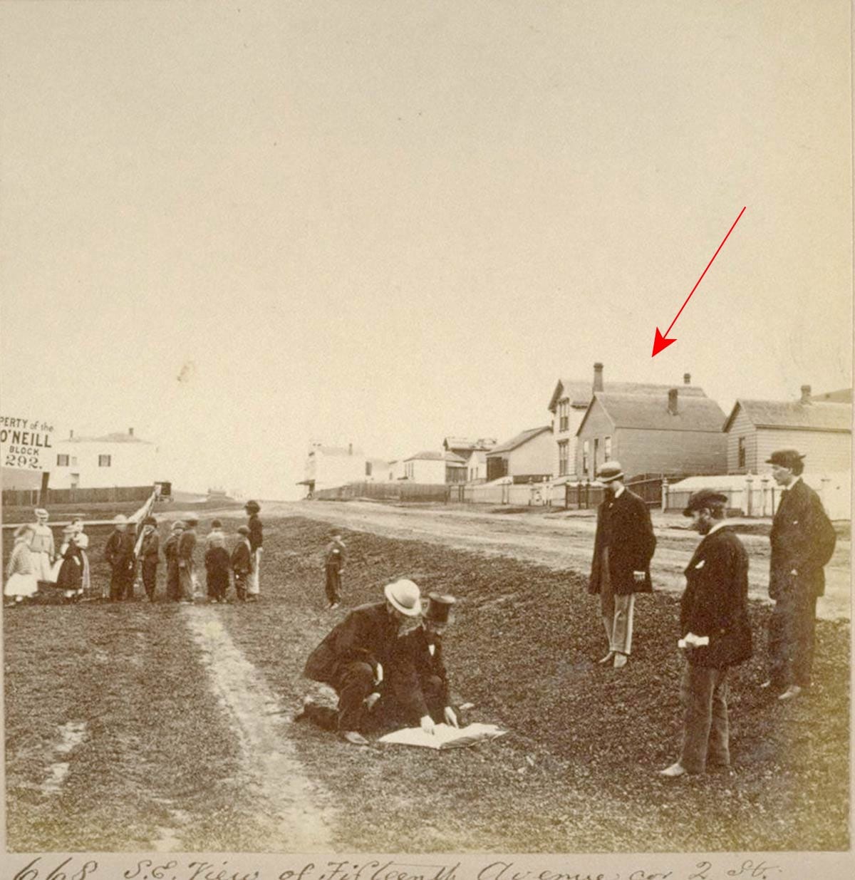Oakdale Avenue in 1869
