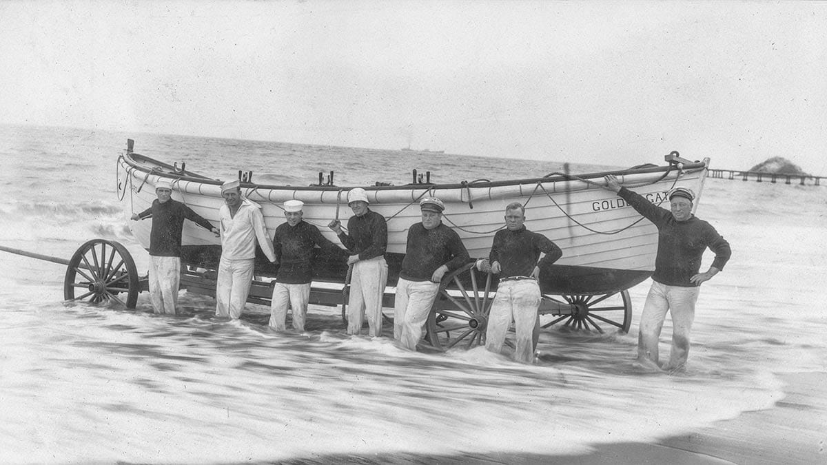 United States Life-Saving Service crew at Ocean Beach