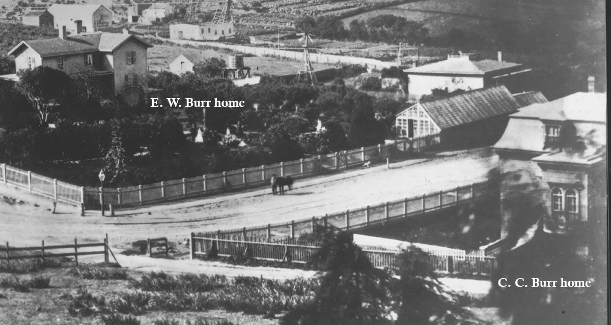 Homes of E. W. Burr and C. C. Burr