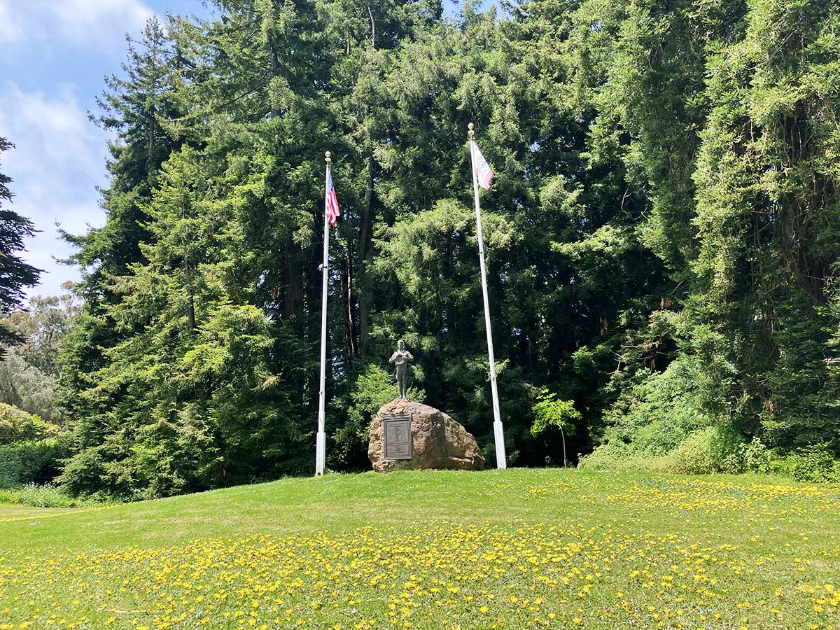 Doughboy monument and Grove of Memory