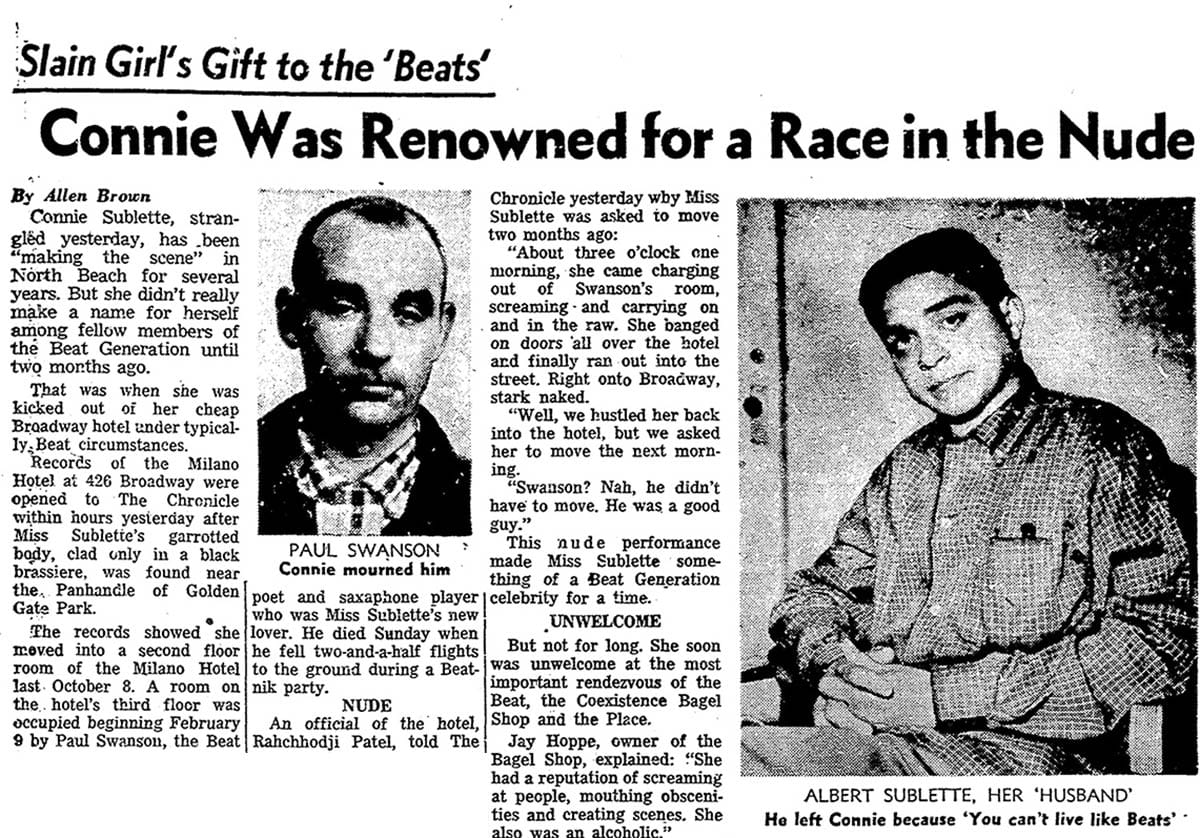 San Francisco Chronicle article on Connie Sublette