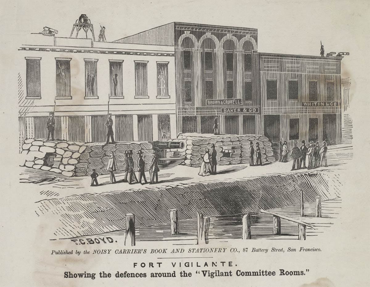 Fort Gunnybags on Sacramento Street