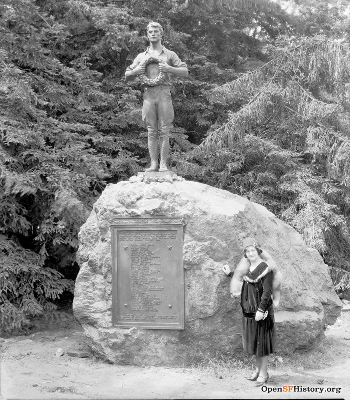 Doughboy statue at Grove of Memory at Golden Gate Park