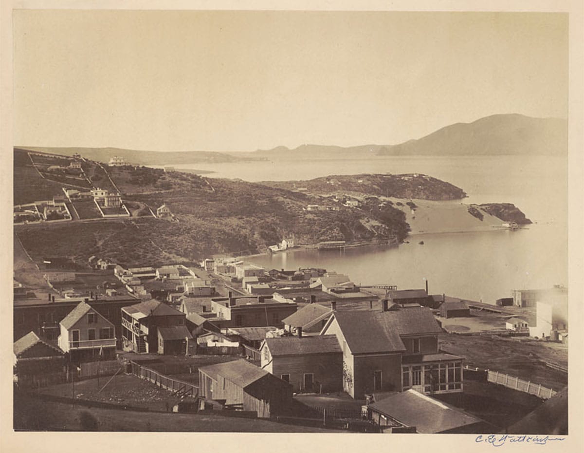 View to North Beach in 1860s