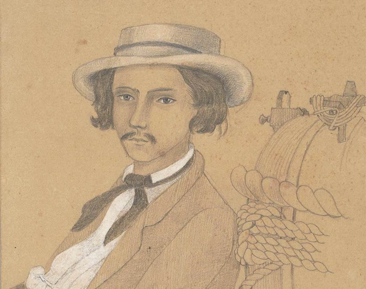 Self-portrait of Fritz Wikersheim