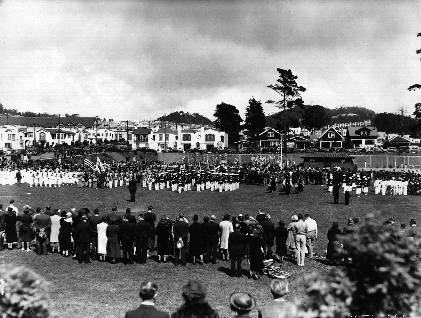 Parkside Square dedication in 1938