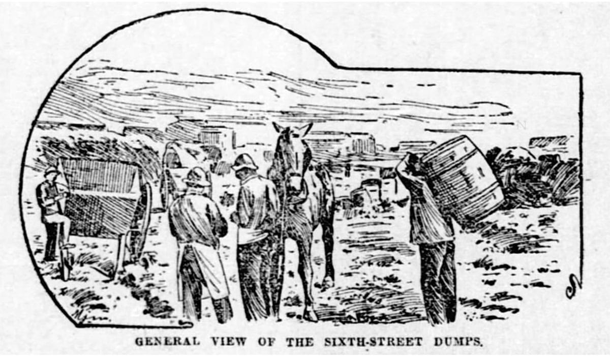 Sketch of the dumps in 1892