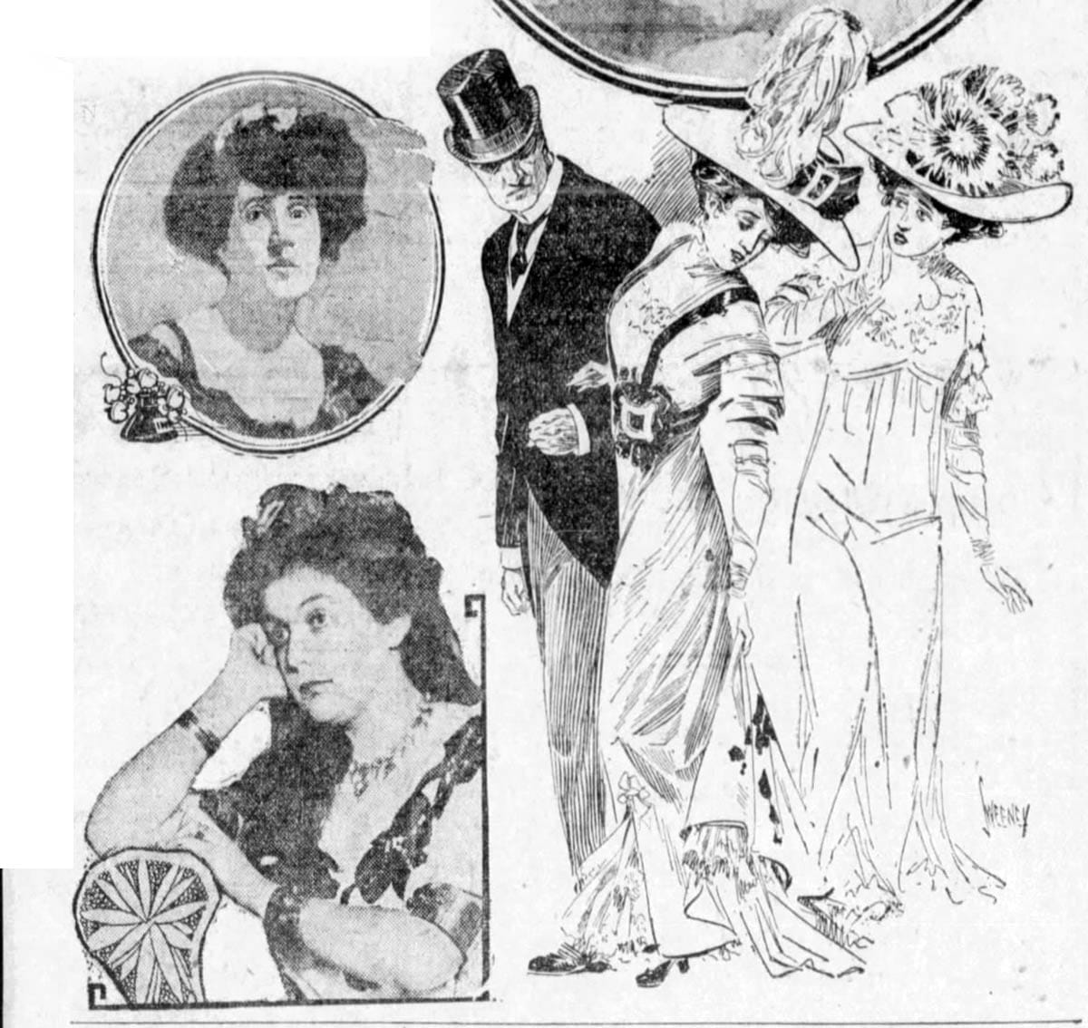 San Francisco Examiner illustration of ink thrower victims