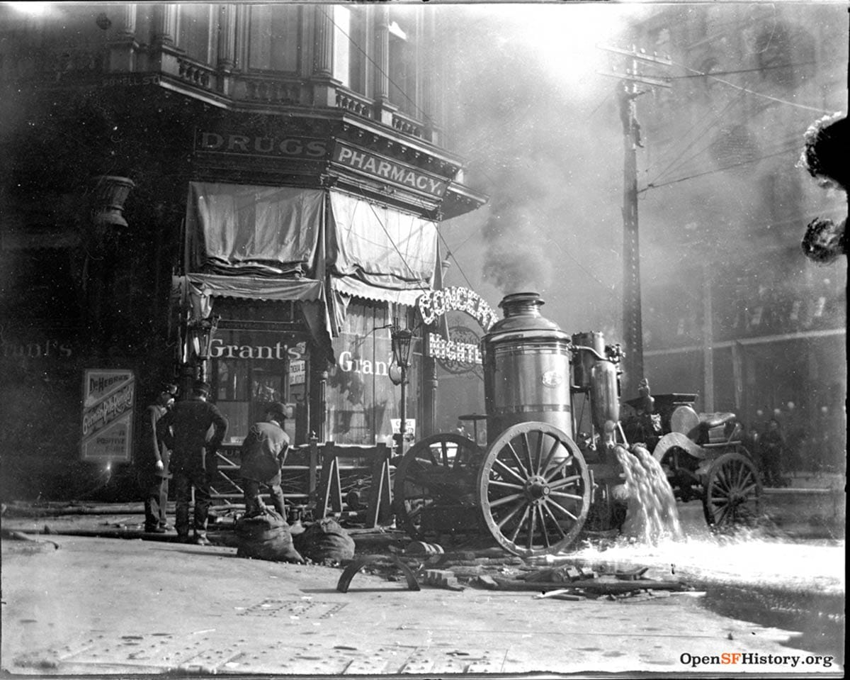 Baldwin fire pumping in 1898