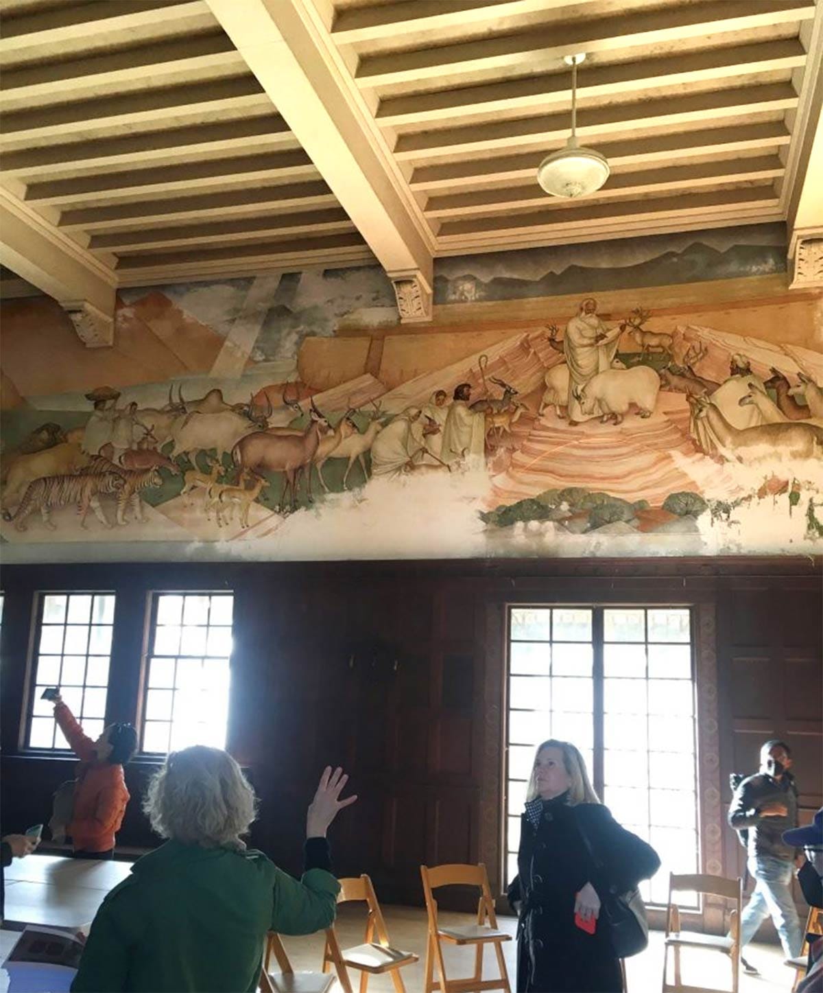 Interior of the Mothers Building in 2022.