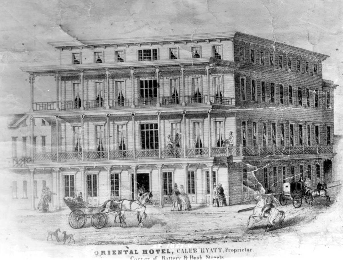 Oriental Hotel, 1850s