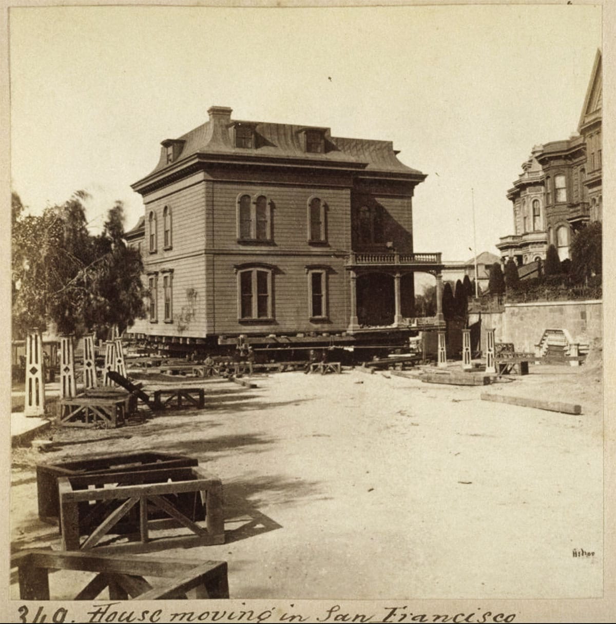 House moving about 1870