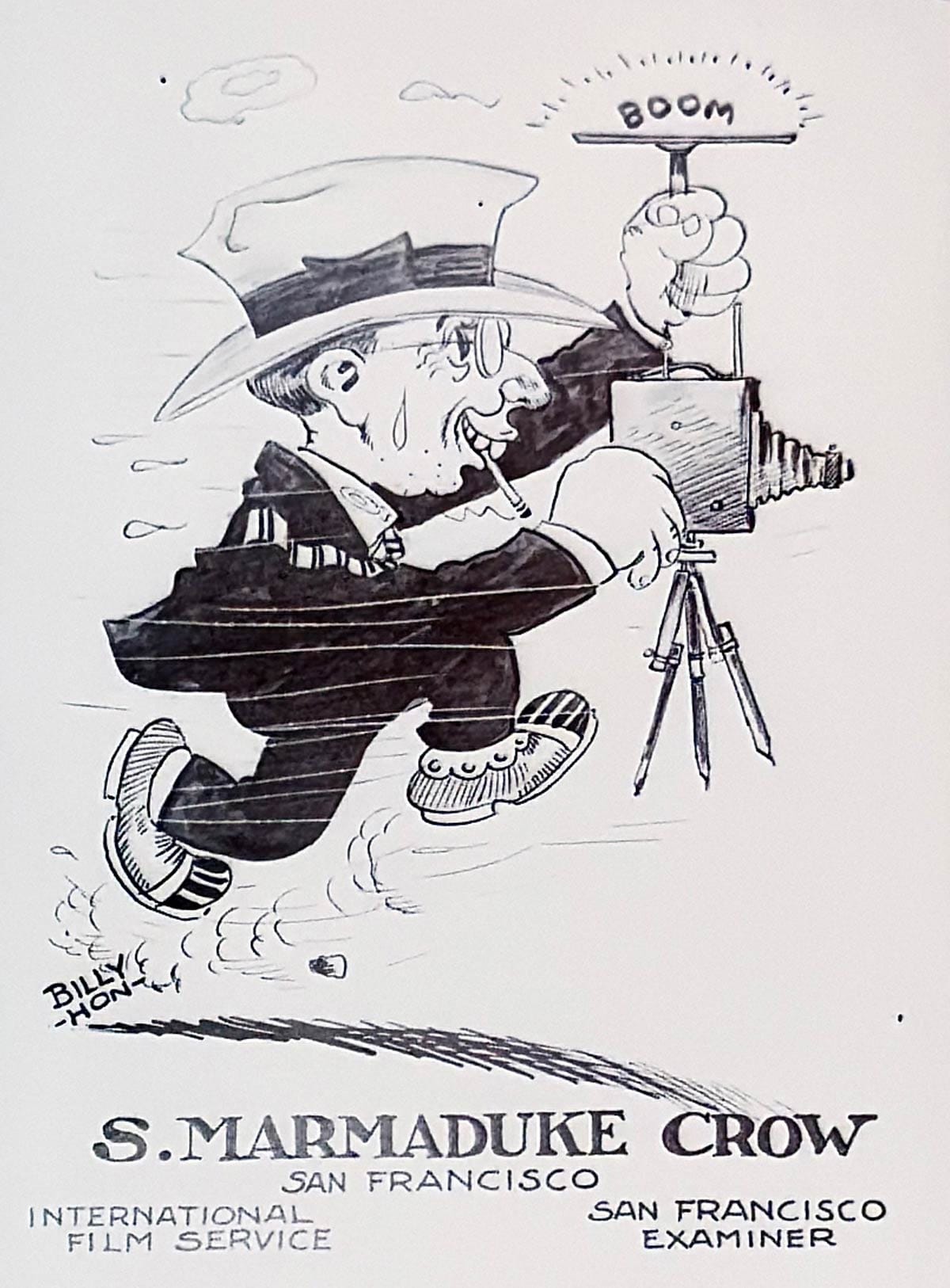 Caricature of Sam Crow