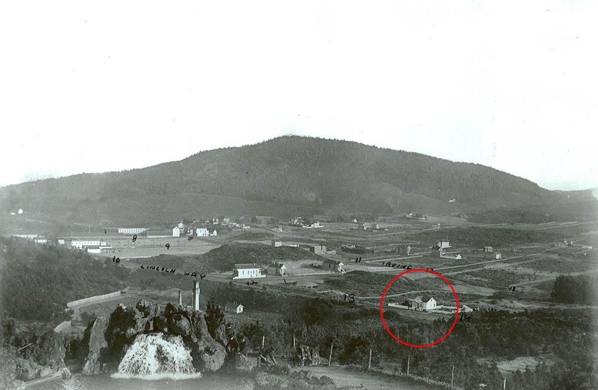 View to Mount Sutro in 1890s