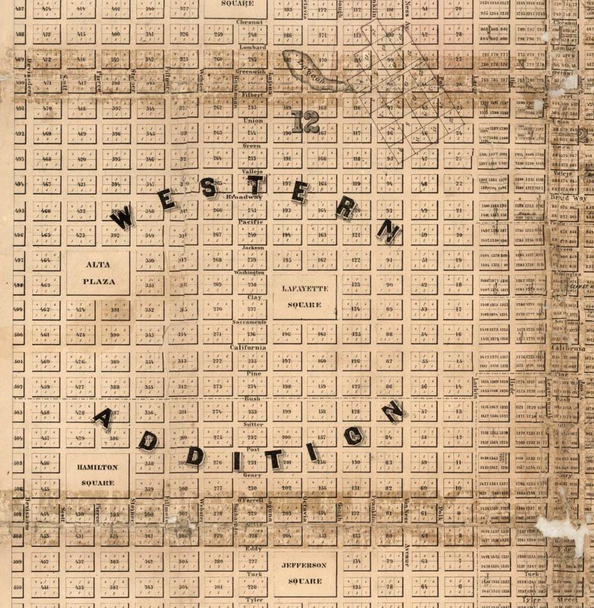 1859 San Francisco map