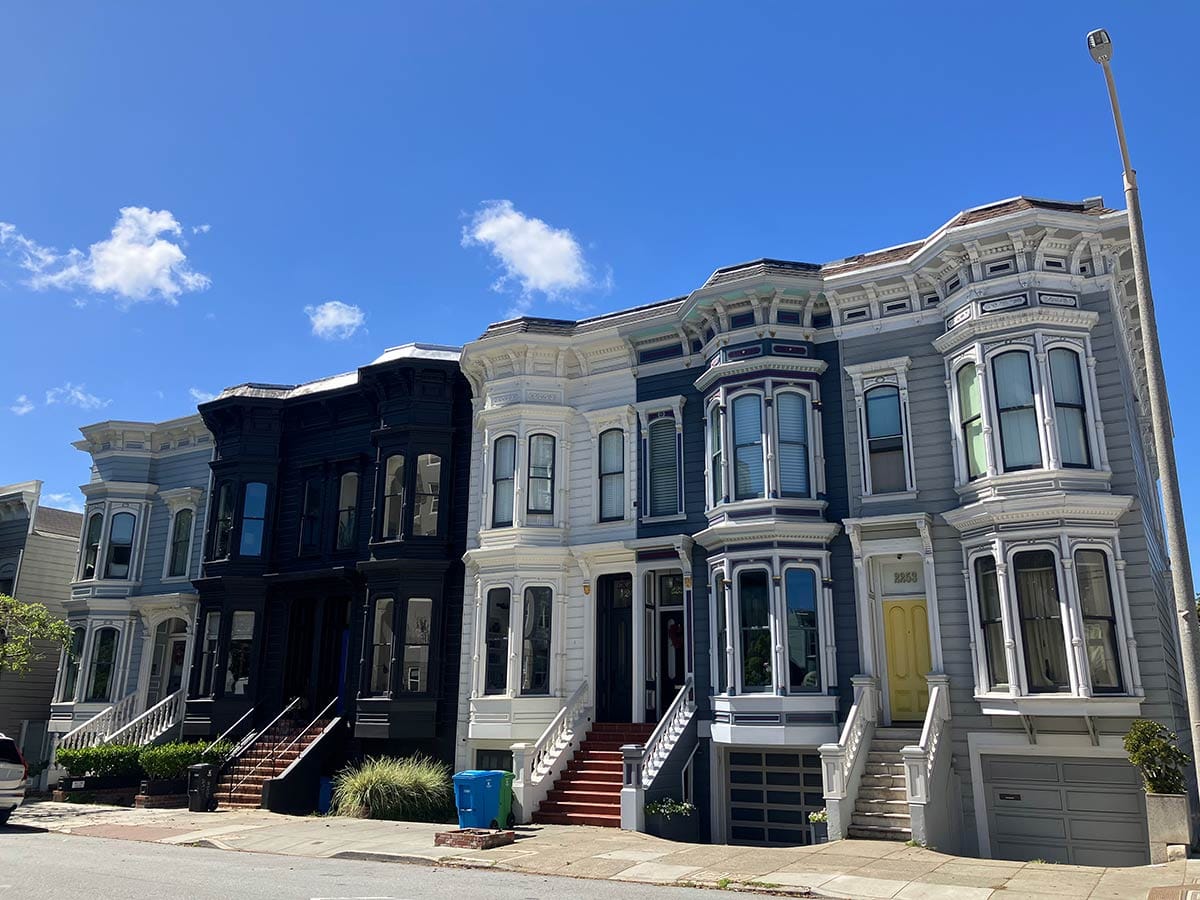 Houses on 2200 block of Webster Street