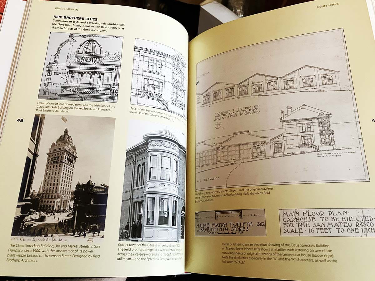 Spread from the new book on the Geneva Car Barn.