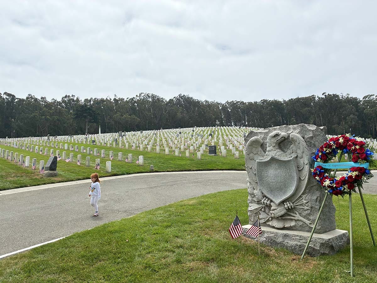 Unknown Soldier Dead plot in San Francisco National Cemetery