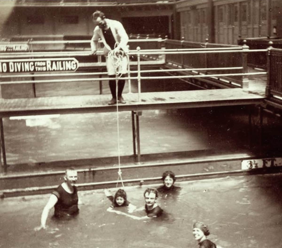 Killick with rope around kid at Sutro Baths
