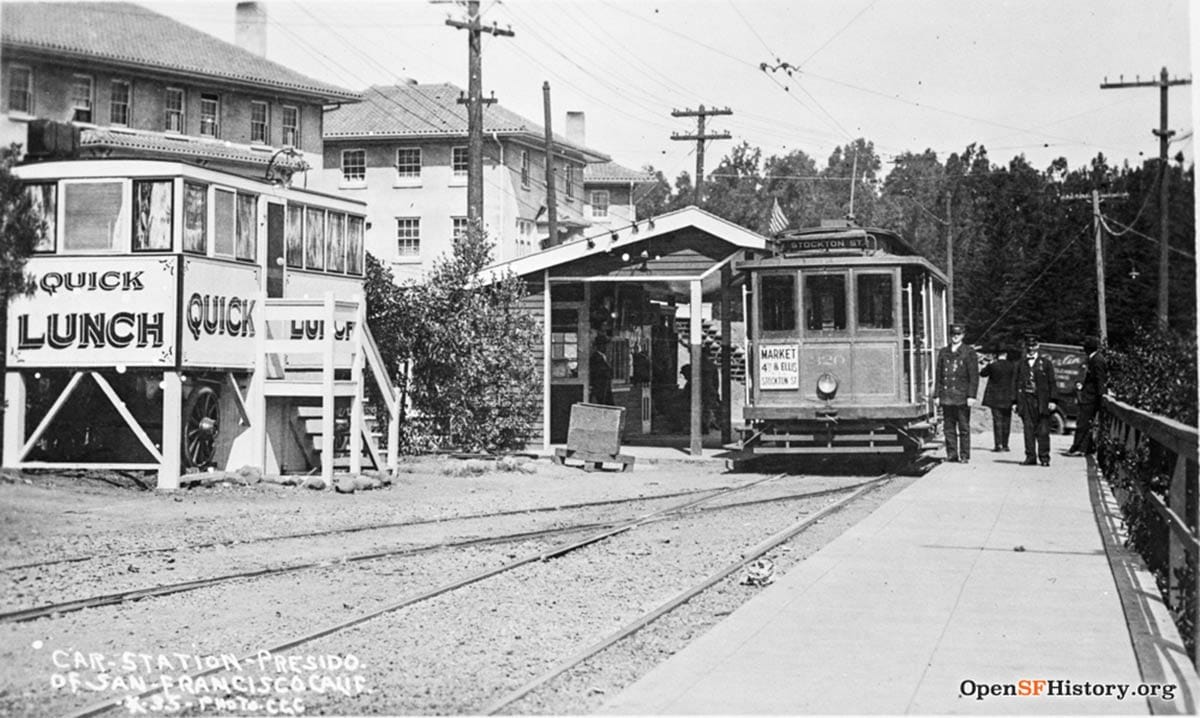 Presidio transit depot in 1915