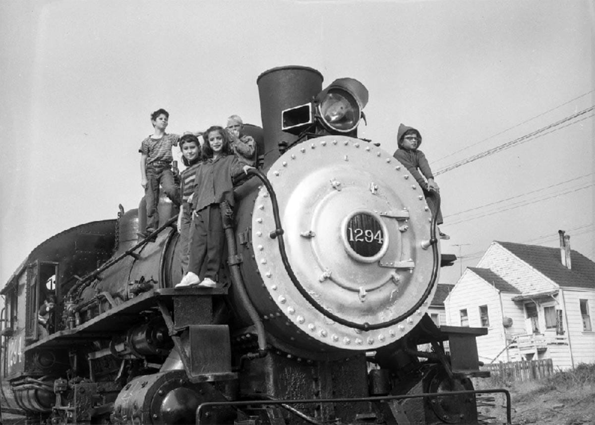 Southern Pacific engine in 1957
