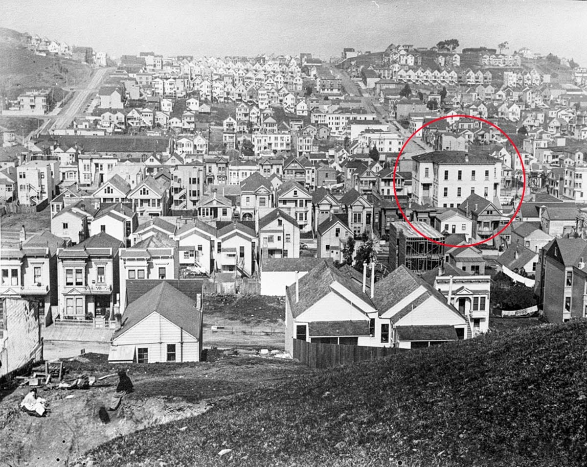 1908 view north in Noe Valley