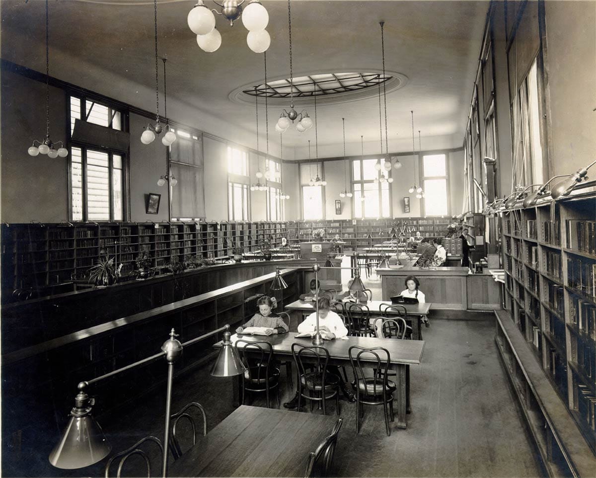 Interior of Branch No. 5, future Park Branch