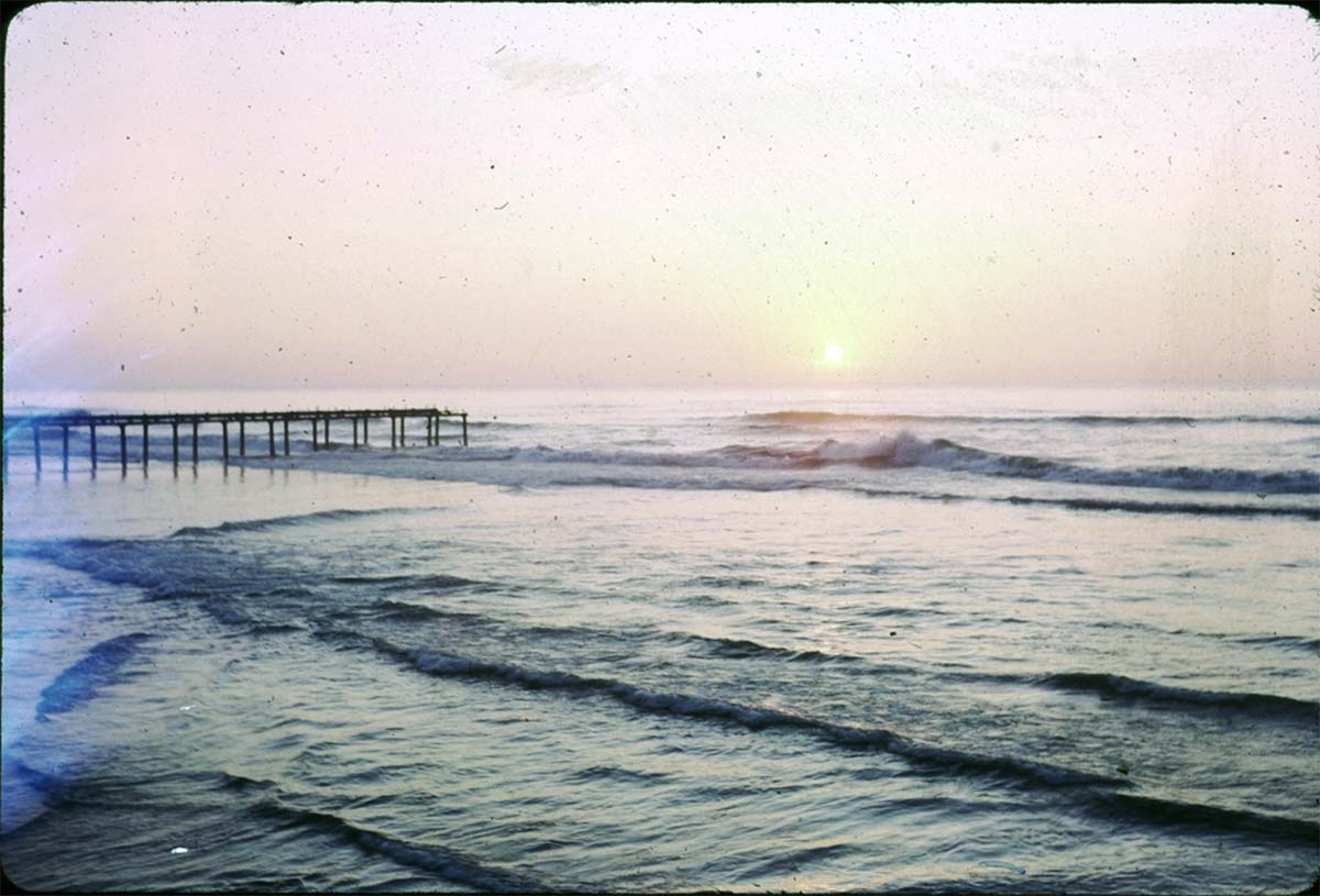 Damaged Olympic pier