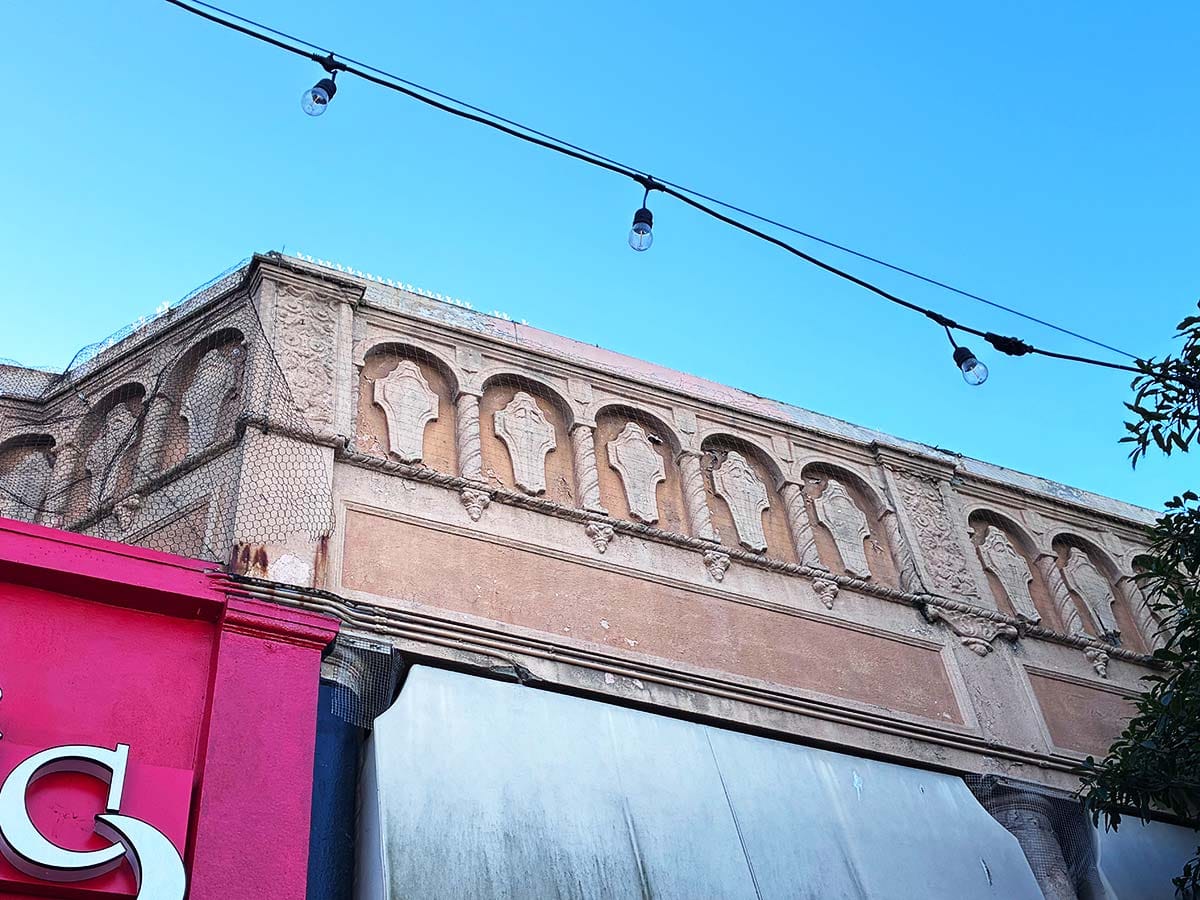 Friezes on the old Empire Theatre