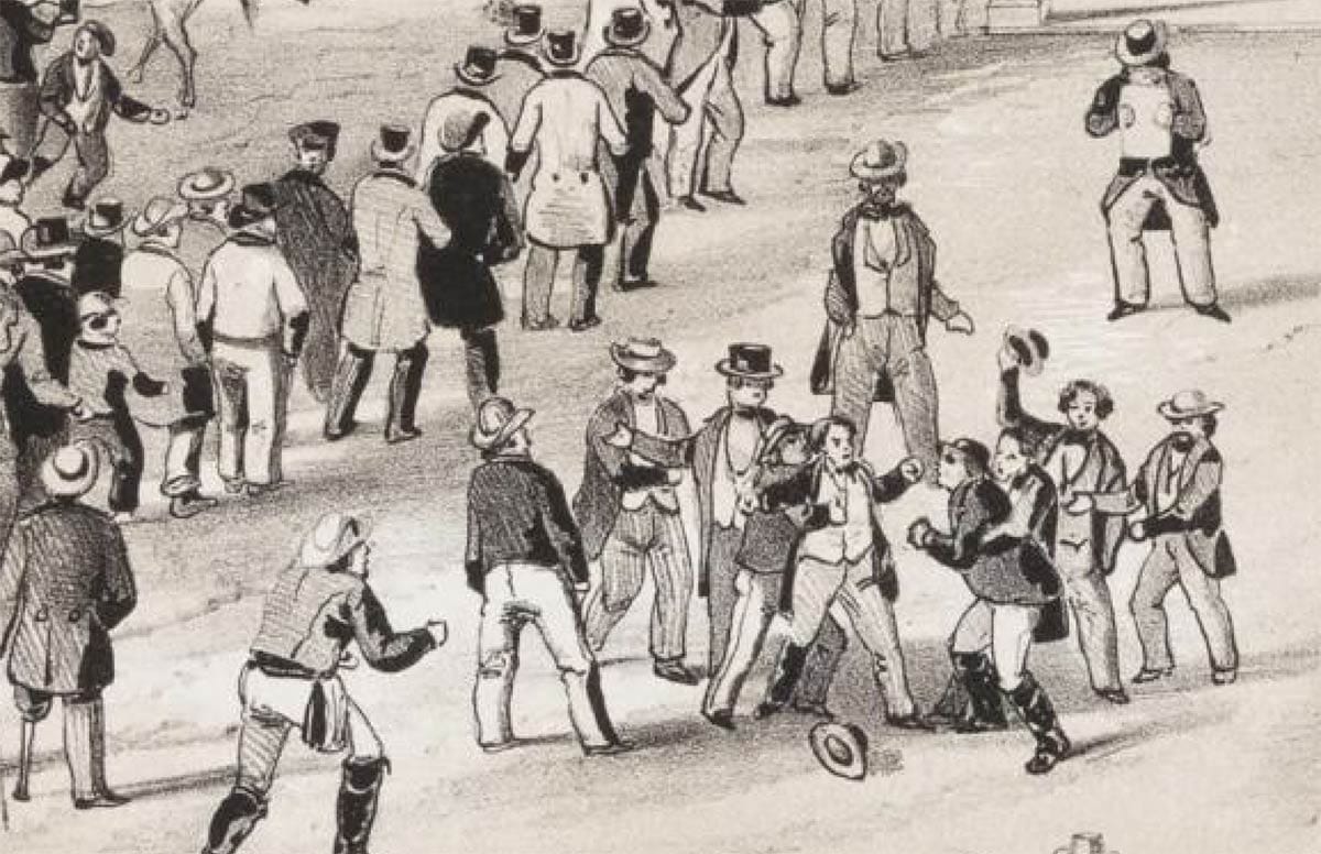 Post Office Day brawling
