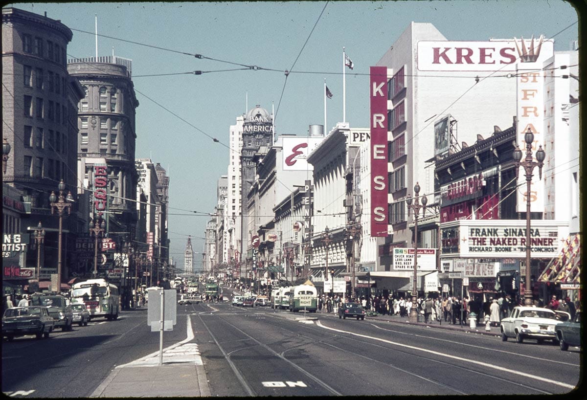 View east on Market Street in 1967.