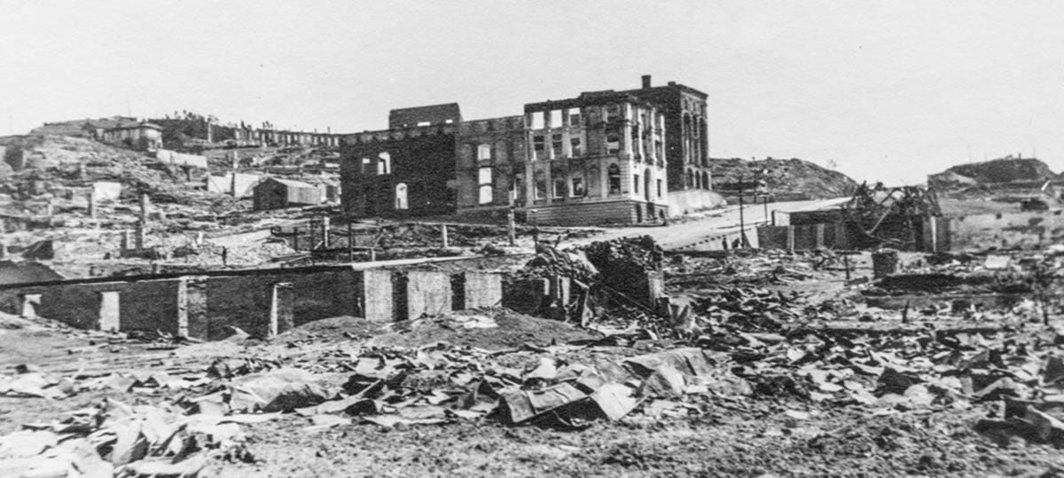 Ruins after 1906 earthquake and fire