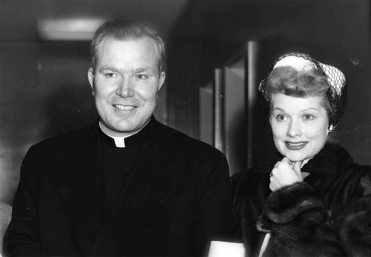 Patrick Peyton and Lucille Ball
