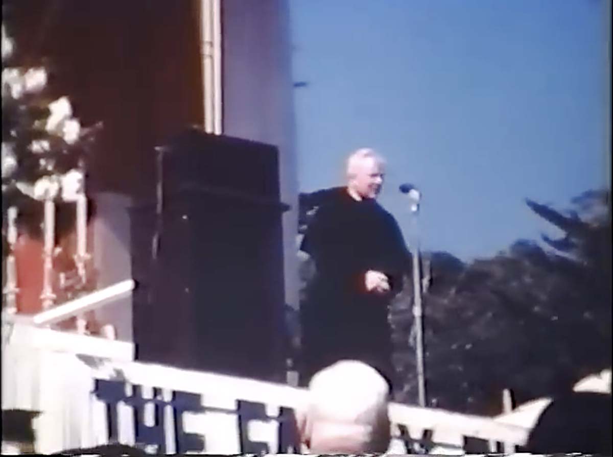 Father Peyton talking