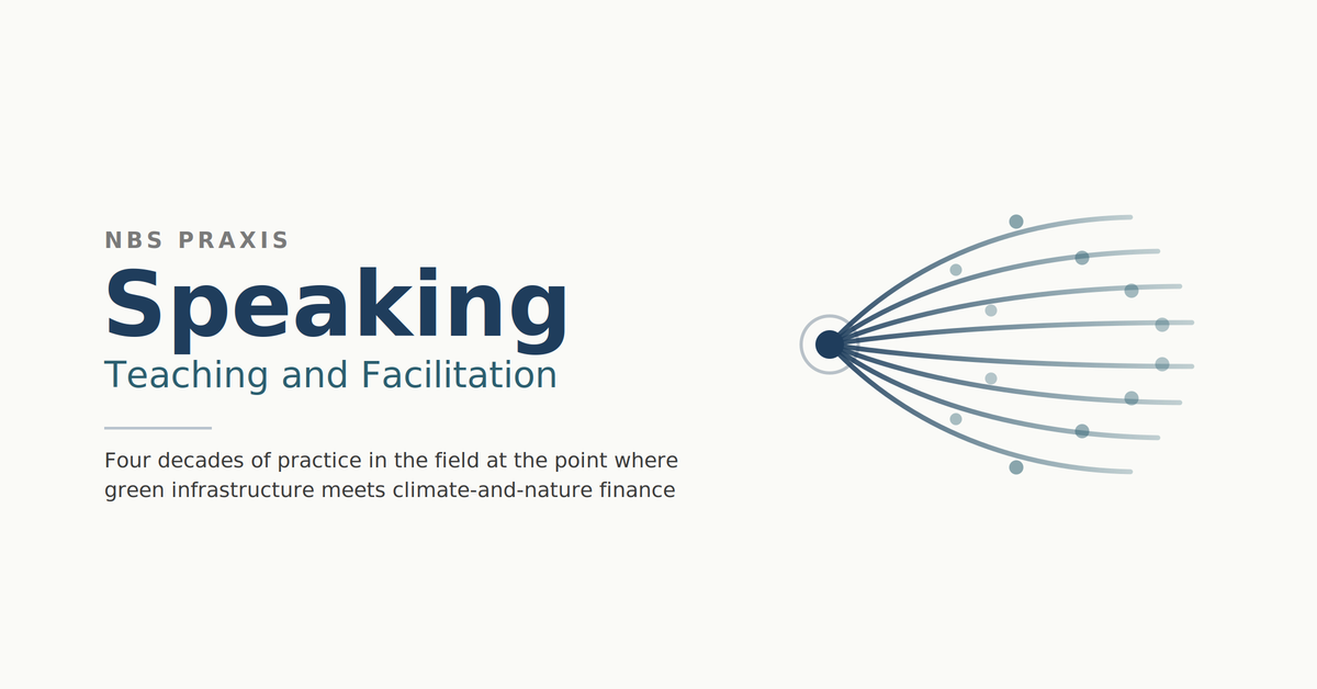 Speaking, Teaching, and Facilitation