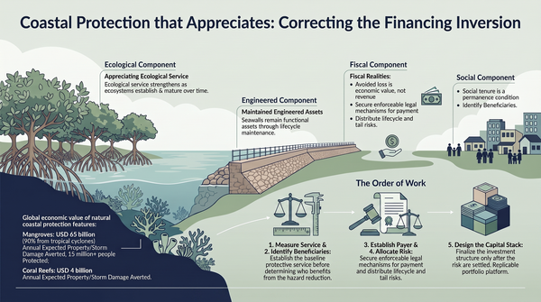 Coastal Protection that Appreciates: What Nature-Based Solutions Reveal About Financing Resilience