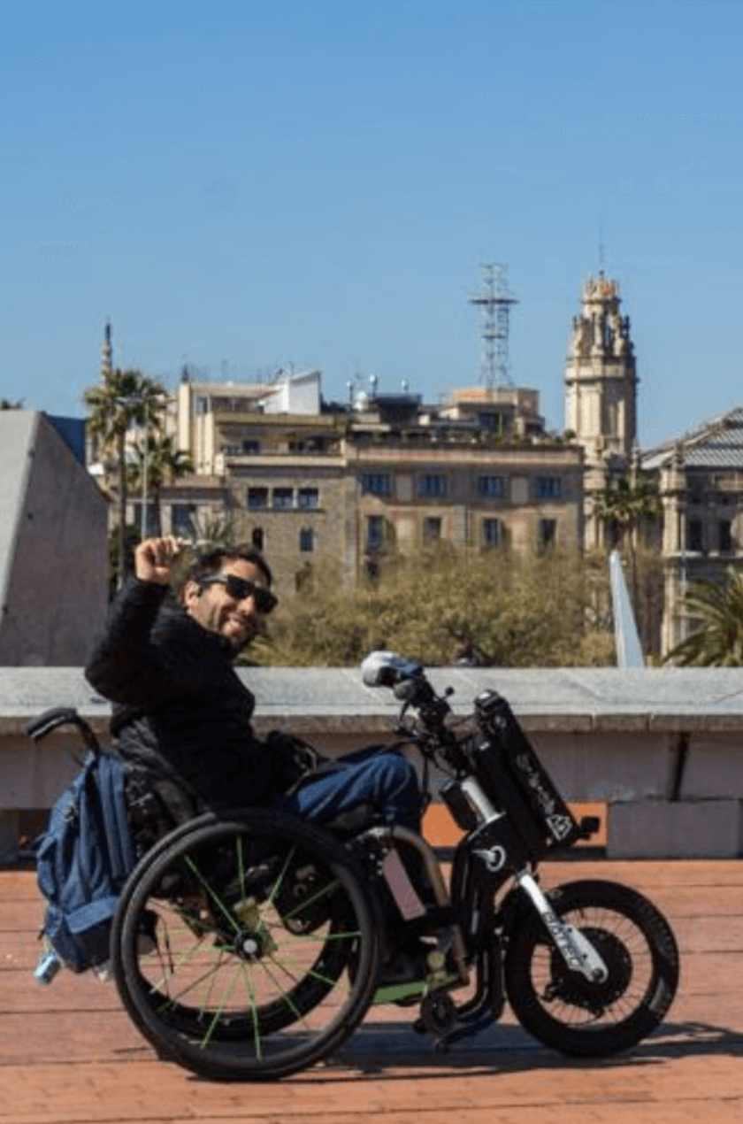 Wheelchair user in Barcelona