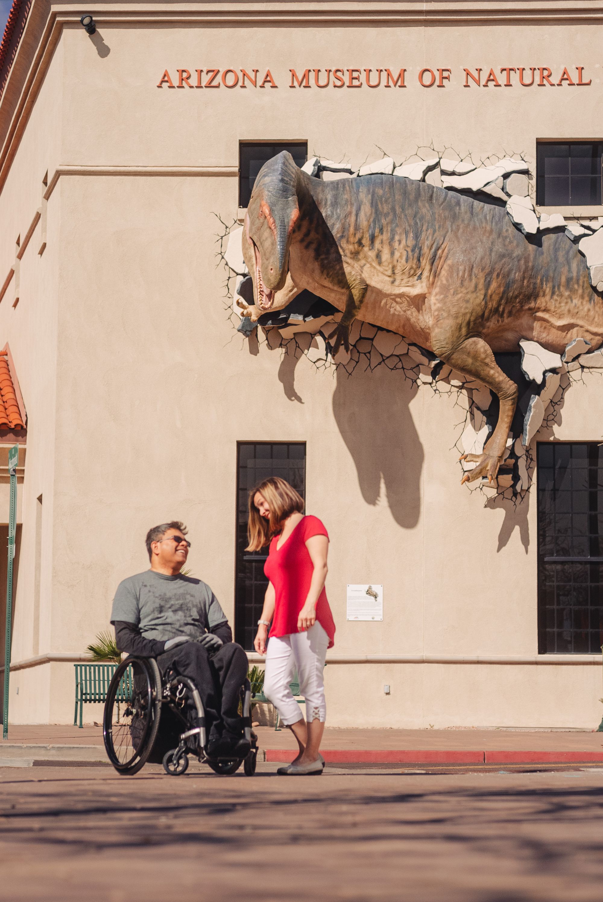 Wheelchair user and wife in Mesa, AZ