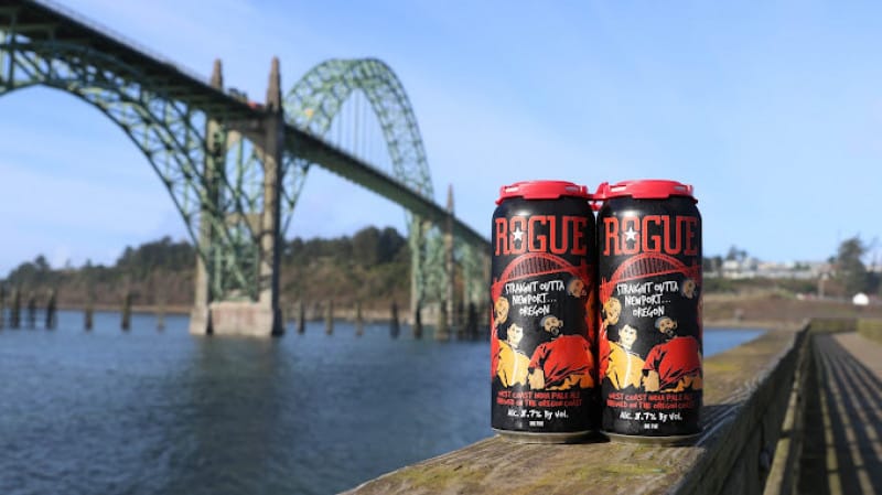 Rogue Ales & Spirits beer cans