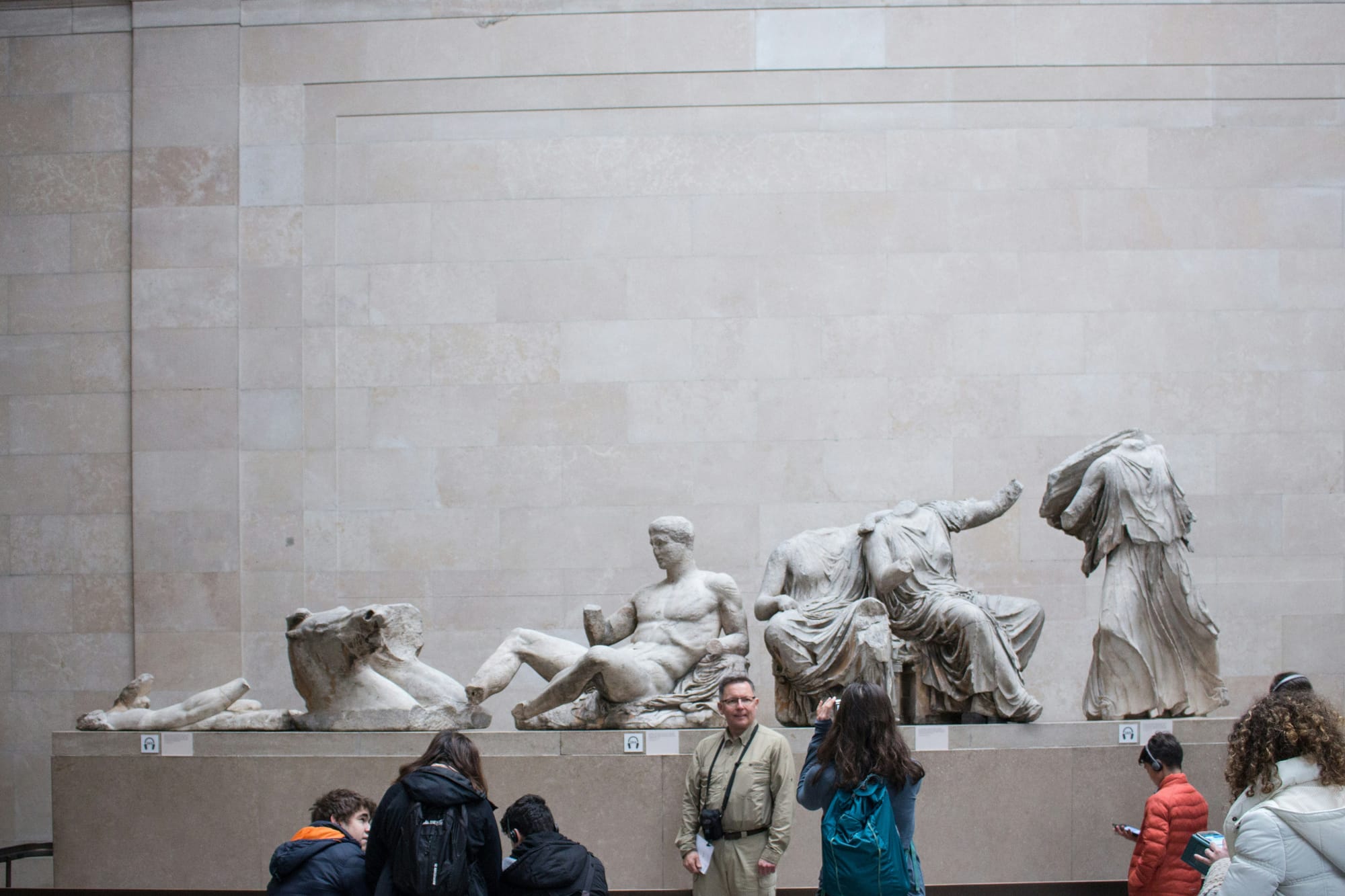 The The Parthenon Sculptures in the British Museum. The museum is an accessible attraction for wheelchair users