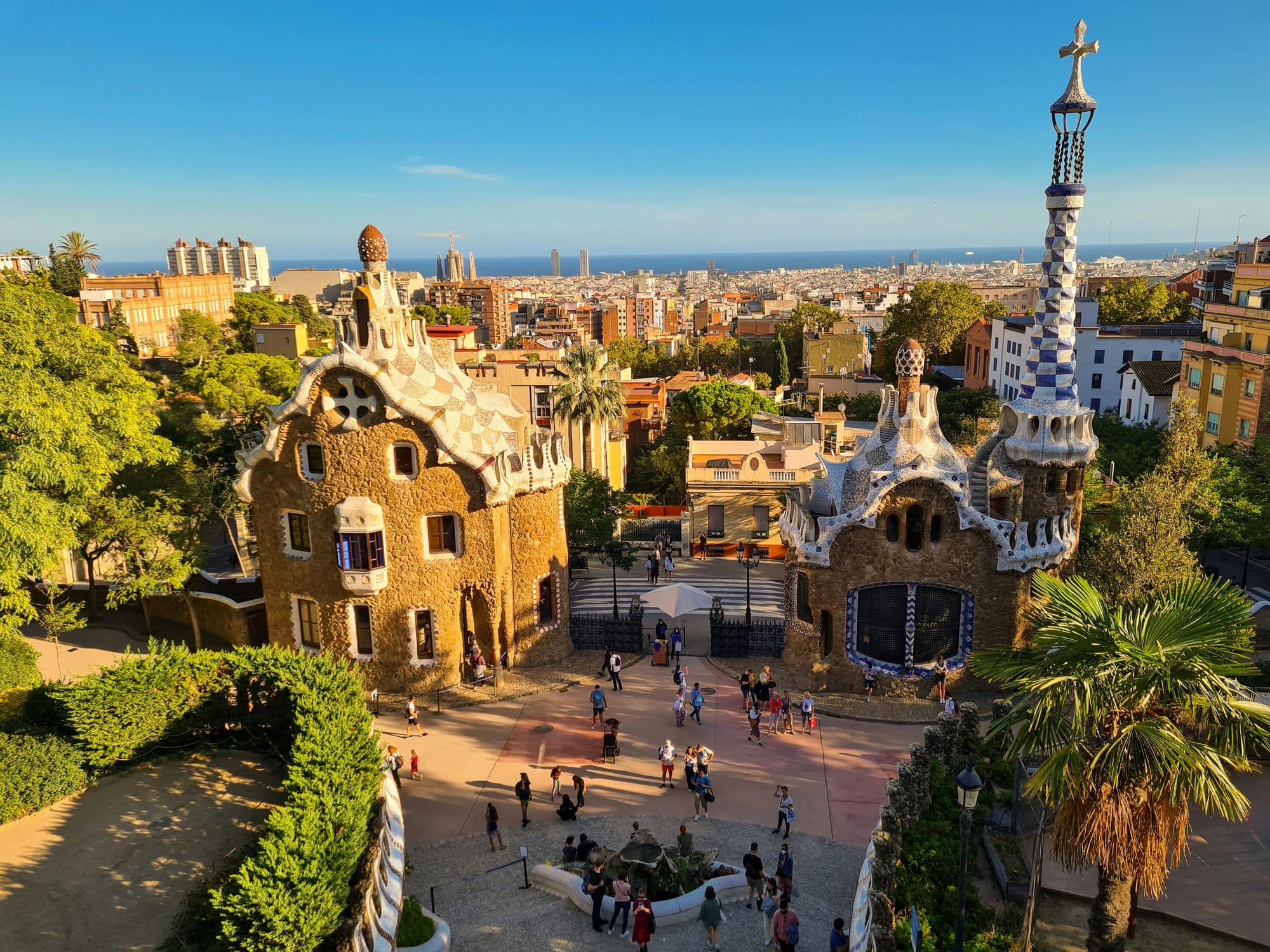 Monumental Zone at Park Güell in Barcelona