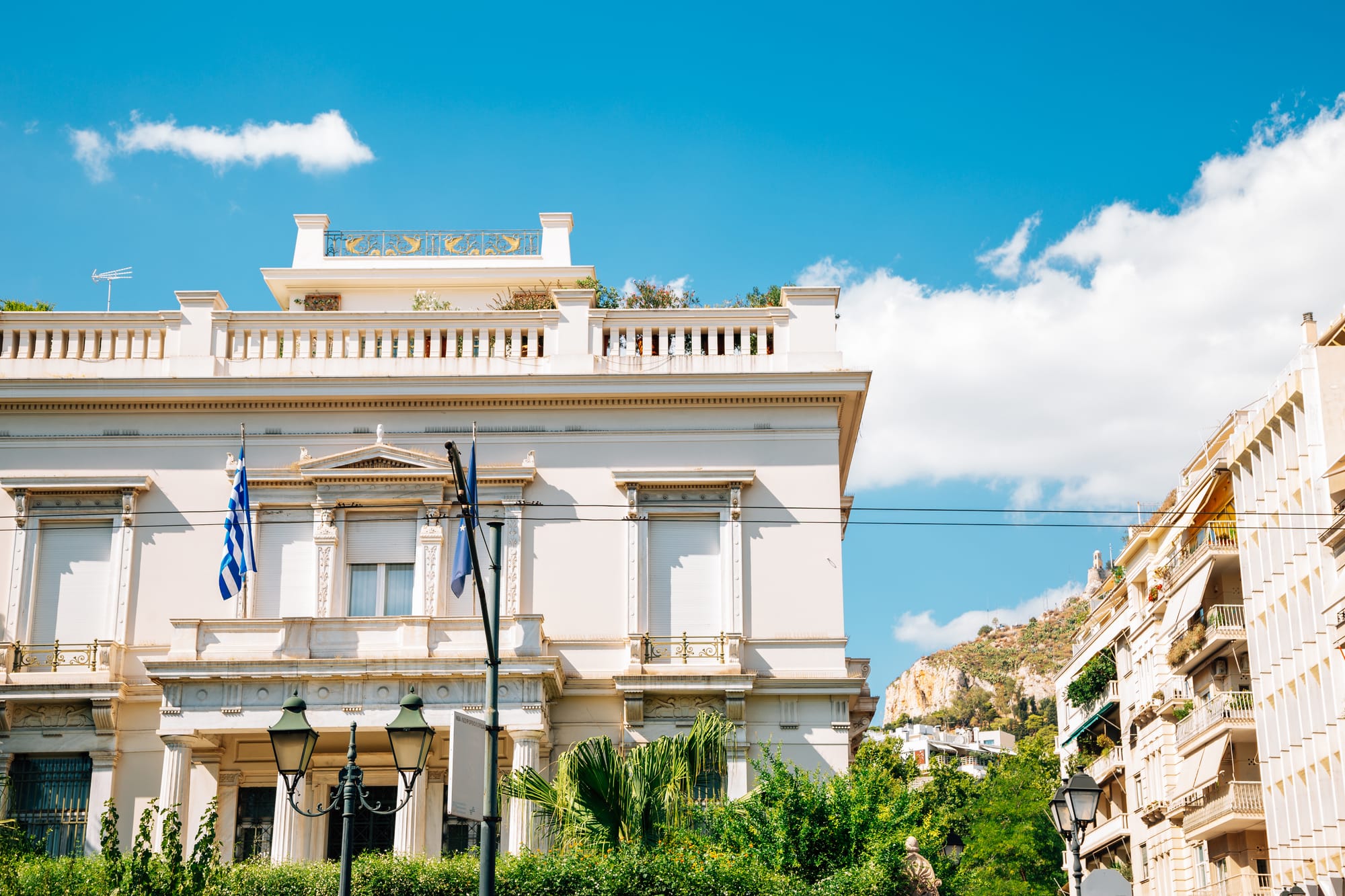 Neoclassical building of Benaki Museum of Greek Culture in Athens