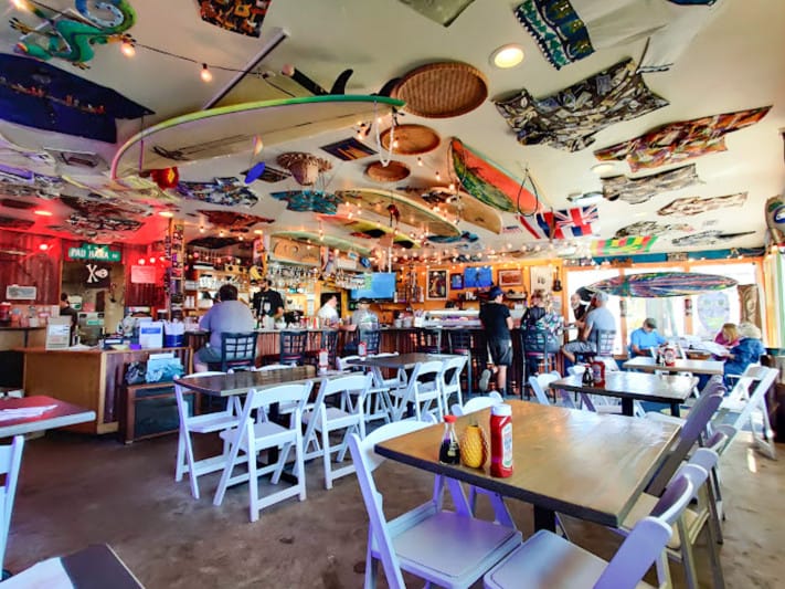 Inside The Pono Hukilau restaurant in Florence, Oregon