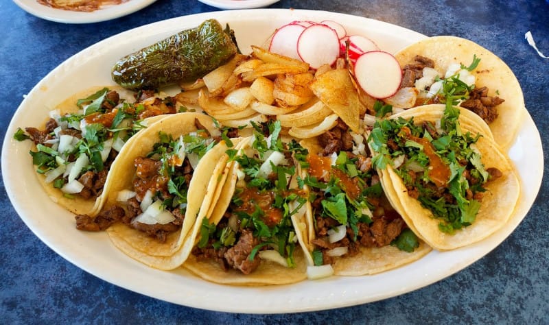 Tacos at Venny’s Café 101 in Florence