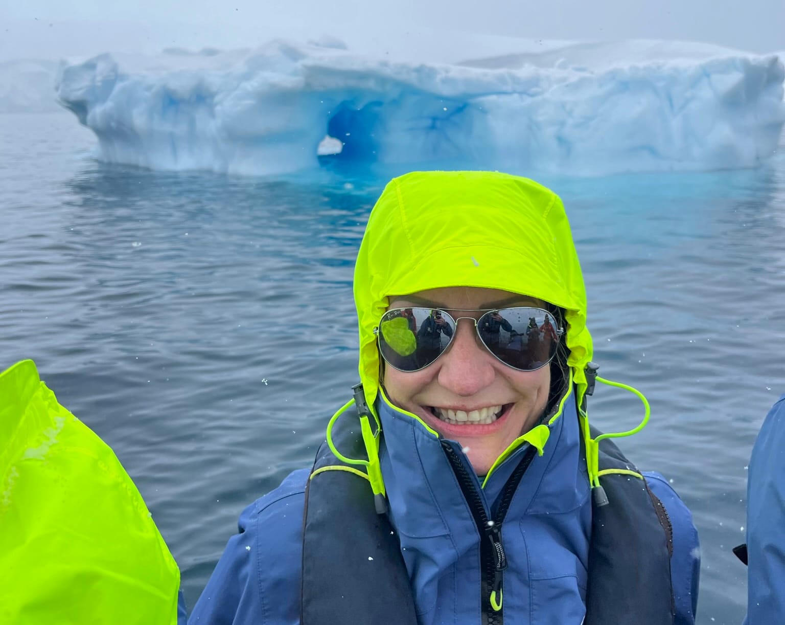 Wheelchair user traveling in Antartica